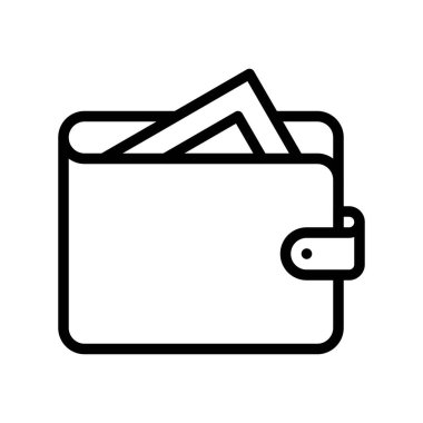 Cüzdan vektörü, Dijital pazarlama çizgisi biçimi düzenlenebilir vuruş