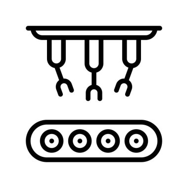 Robotik kol üretim vektörü, Robotik bağlantılı satır biçimi simgesi