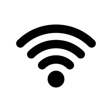 WIFI vektörü, Sosyal medya katı tasarım simgesi