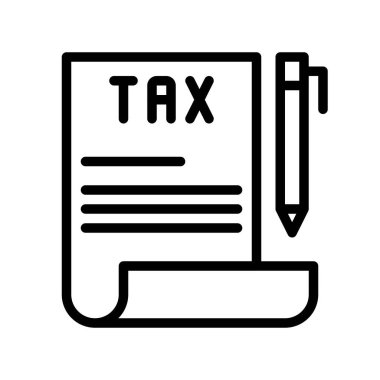 Vergi vektörü, Dijital pazarlama çizgisi biçimi düzenlenebilir vuruş