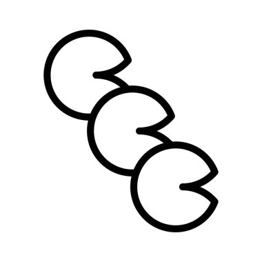 Şans kurabiyesi vektörü, Çin Yeni Yıl Çizgisi tasarım simgesi