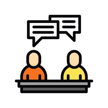 Televizyon ve teknoloji, ilgili karakter vektörleri, düzenlenebilir vuruşlarda,