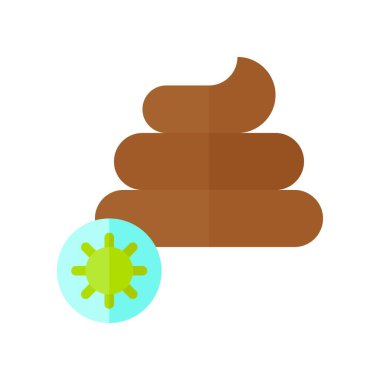 Düz dizayndaki bakteri vektörü ile ilgili virüs bulaşması veya koronavirüs