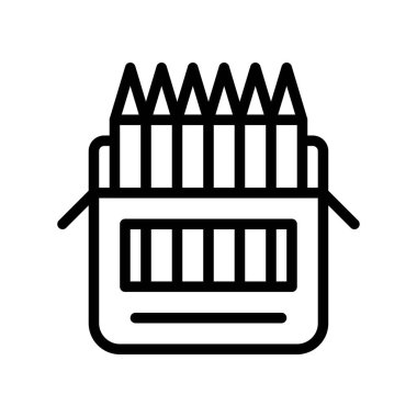 Renkli kalem vektörü, okul satırı biçimine geri dön