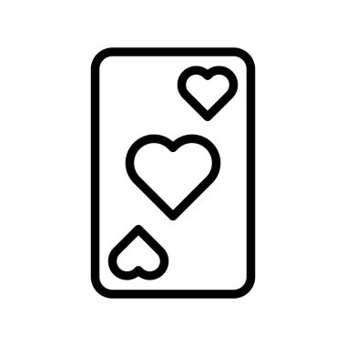 Kart vektörü, Valentine ve aşkla ilgili satır simgesi oynanıyor