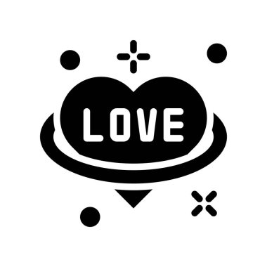 Kalp Gezegeni Vektörü, Sevgililer Günü ve aşkla ilgili katı biçim simgesi