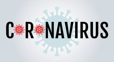 Wuhan Coronavirus, ilgili, bilinç için yazılmış metin bakteri vektörleri ile düz stil illüstrasyon insanlar