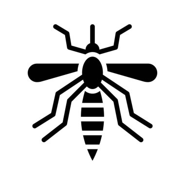 Virüs bulaşması veya koronavirüs ile ilgili enfekte sivrisinek vektörü katı tasarımda