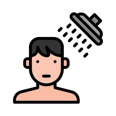 Corona virüsüyle ilişkili çocuk, banyo vektörünü düzeltilebilir felçle al