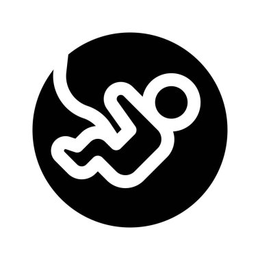 Virüsle ilgili hamilelik ya da katı tasarım bebek vektörü