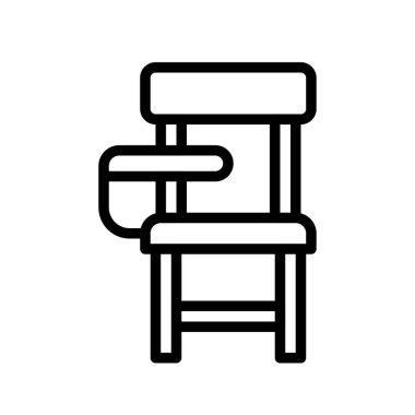 Öğrenci Başkanı Vektörü, okul satırı simgesine geri dön