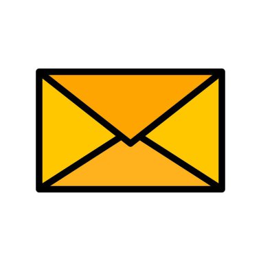 E- posta vektörü, sosyal ortam doldurulmuş biçim düzenlenebilir vuruş simgesi