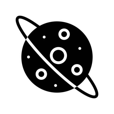 Astronomi vektörü, okula geri dön katı tasarım simgesi