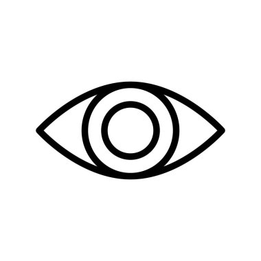 Göz vektörü, Sosyal medya çizgi tasarım simgesi