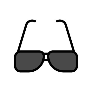 Yaz plajı ya da tatille ilgili yaz plajı güneş gözlükleri düzenlenebilir felçli güneş vektörü.