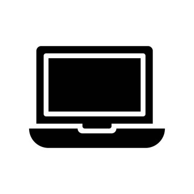 Laptop vektörü, Elektronik aygıt katı tasarım simgesi