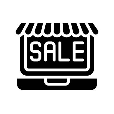 Satış vektörü, Dijital pazarlama katı tasarım simgesi