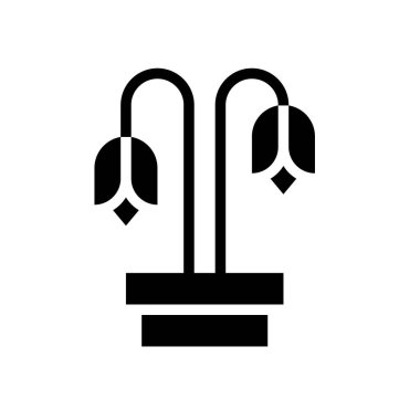 Katı tasarımda iklimle ilgili ölü ya da solmuş çiçek vektörü