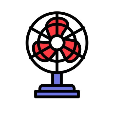 Fan vektör illüstrasyonunu ayakta tut, doldurulmuş tasarım simgesi düzenlenebilir ana hatları