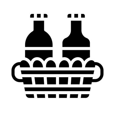 Yapılandırma sepeti vektörü, Barbekü ile ilgili katı tasarım simgesi