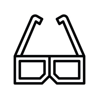 Televizyonlar ve teknolojiler, ilgili 3d cam vektörler, doğrusal ya da düzenlenebilir çizimlerde,