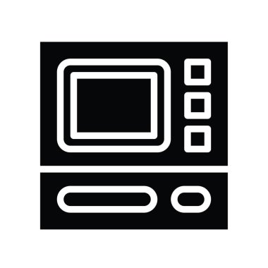 finans, bankacılık ve parayla ilgili ATM makinesi vektörü