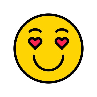 Duygusal vektör, Sosyal medya doldurulmuş biçim düzenlenebilir vuruş simgesi