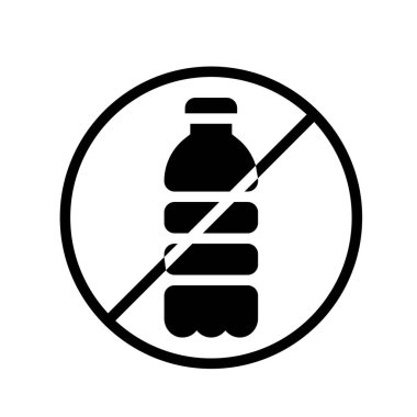 çevreye bağlı katı tasarımda atık plastik şişe vektörü kullanılmıyor