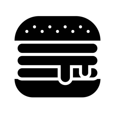 Hamburger vektörü, Barbekü bağlantılı katı tasarım simgesi