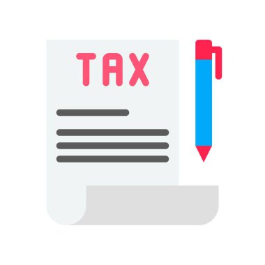 Vergi vektörü, Dijital pazarlama düz tasarım simgesi