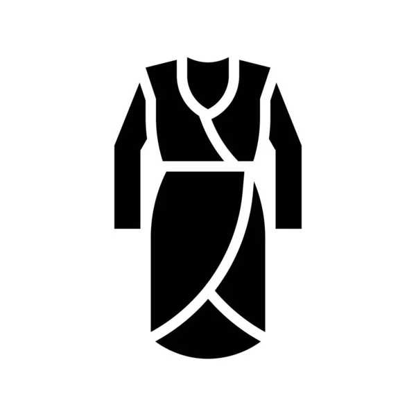 Frauen Kleid Vektor Illustration Solides Design Symbol — Stockvektor