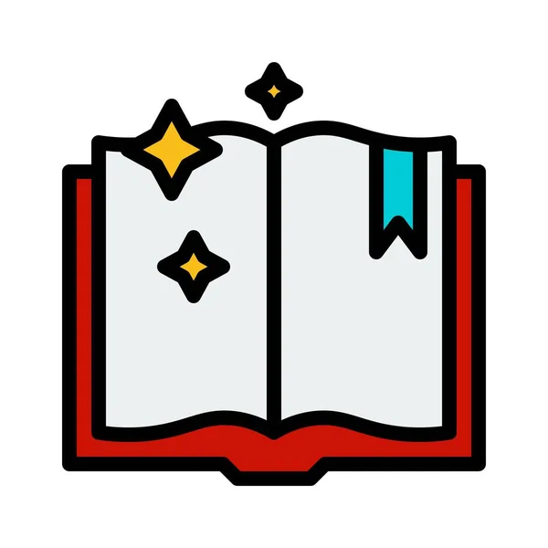 Spellbook Vector Magic Related Filed Design Editable Stroke Icon — 스톡 벡터