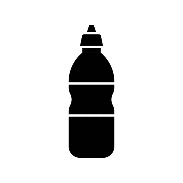 Plastikflaschenvektorillustration Solides Design Symbol — Stockvektor