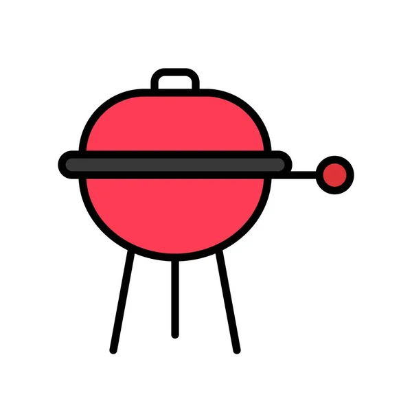 Barbecue Grill Vecteur Summer Party Related Filled Style Icon — Image vectorielle