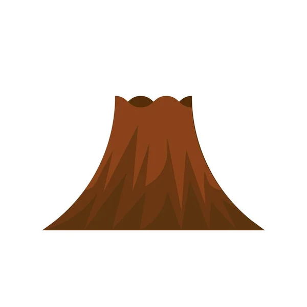 Vulkan Vektor Symbol Isoliert Auf Weißem Hintergrund — Stockvektor