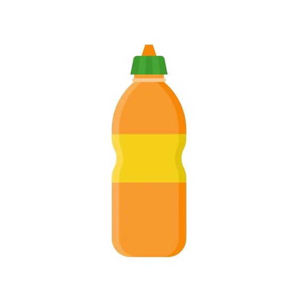 Plastic Bottle Vector Illustration Flat Design Icon — Stock Vector