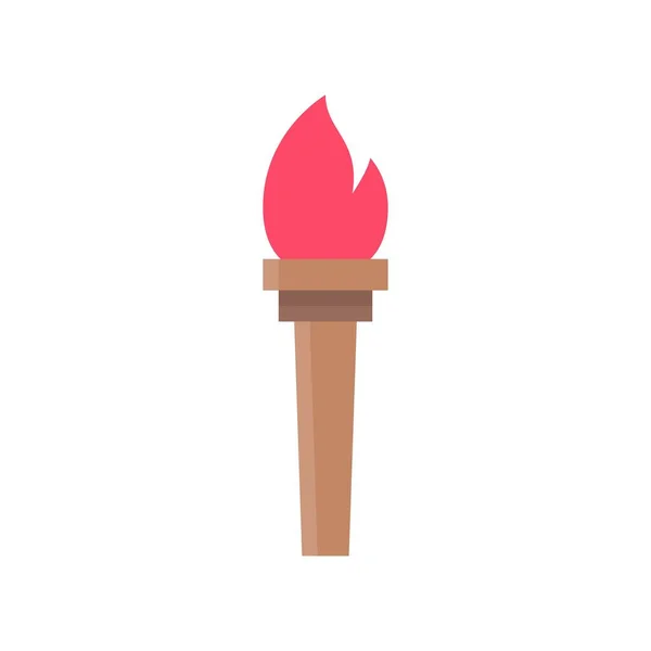 Torch Simple Icon Vector Illustration — Stock Vector