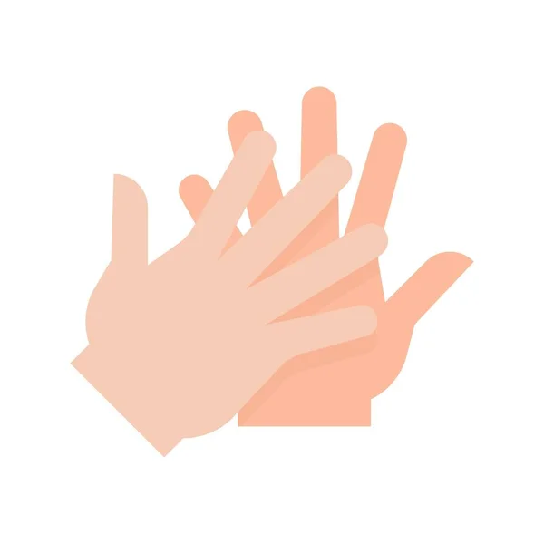 Tvätta Hand Eller Hygienrelaterade Händer Gnugga För Tvätt Eller Rengöring — Stock vektor