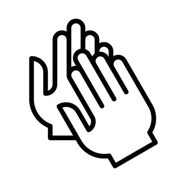 Laver Les Mains Les Mains Liées Hygiène Frotter Pour Laver — Image vectorielle