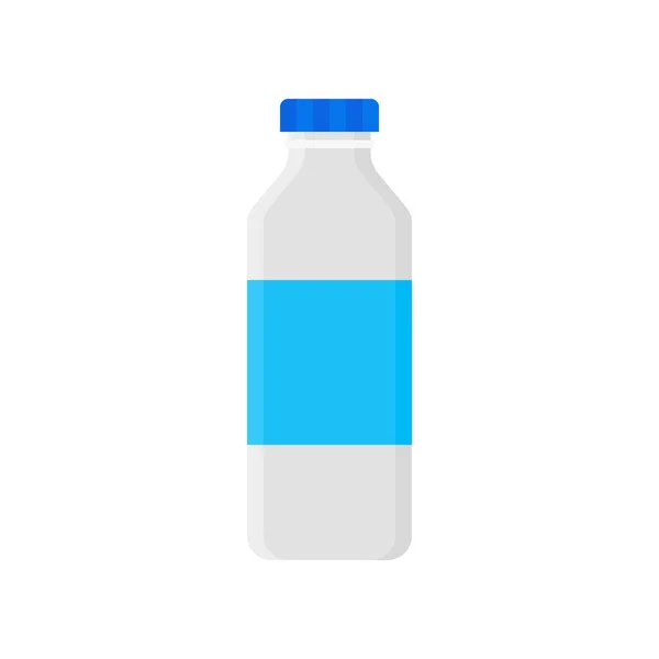 Plastic Bottle Vector Illustration Flat Design Icon — Stock Vector