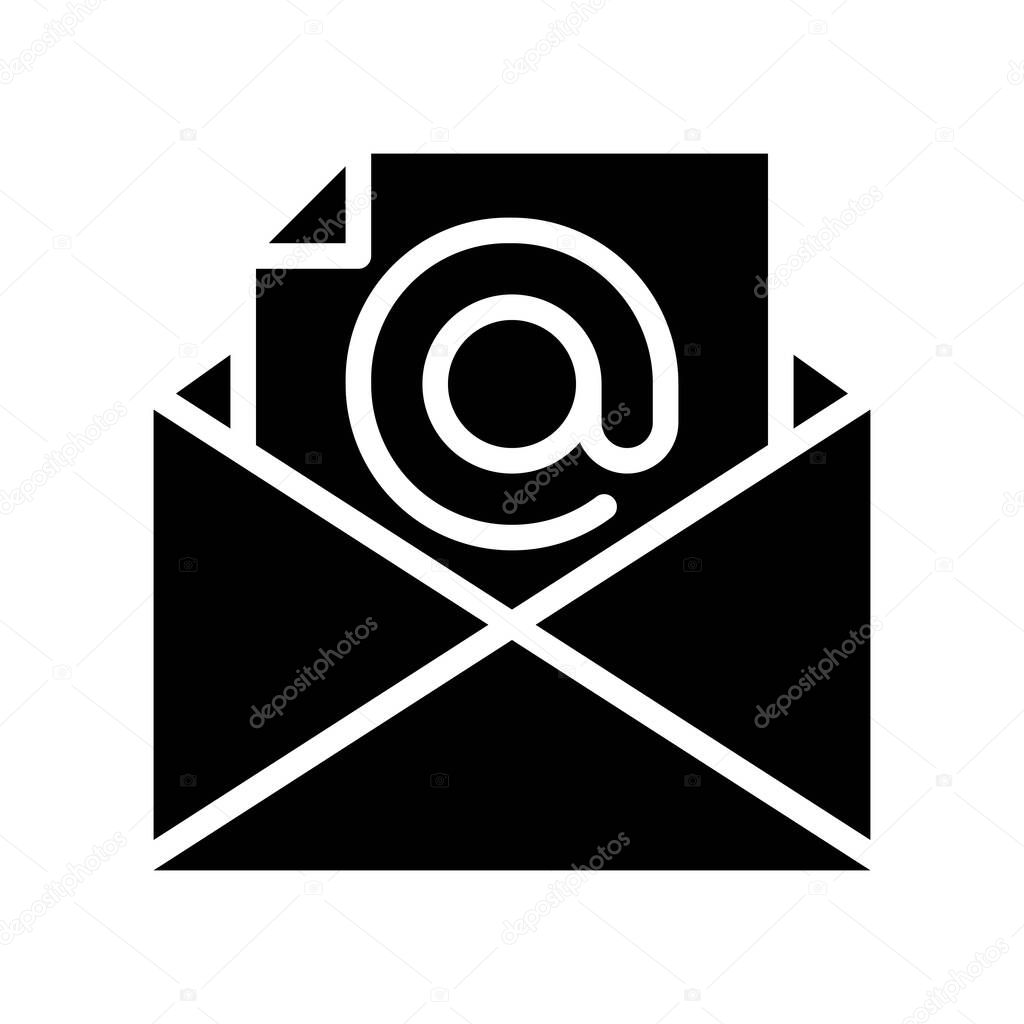 Email vector, Social media solid design icon