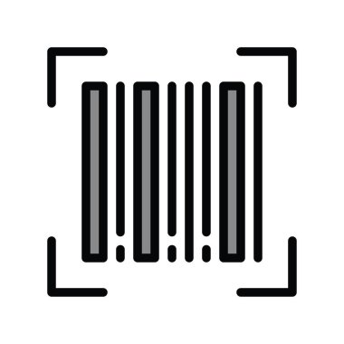 Düzenlenebilir vuruşta bankacılık ve parayla ilgili tarama etiketi vektörünü finanse et