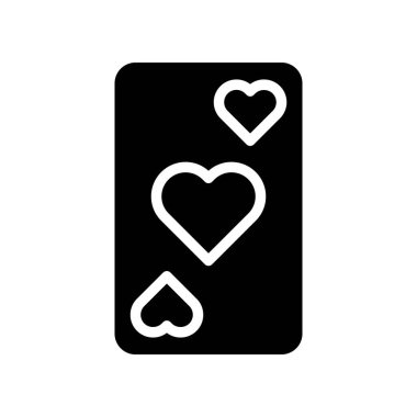 Kart vektörü, Valentine ve aşk ilişkili katı biçim simgesi oynanıyor