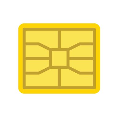 düz tasarım içinde finansman bankacılık ve parayla ilgili sim kart vektörü