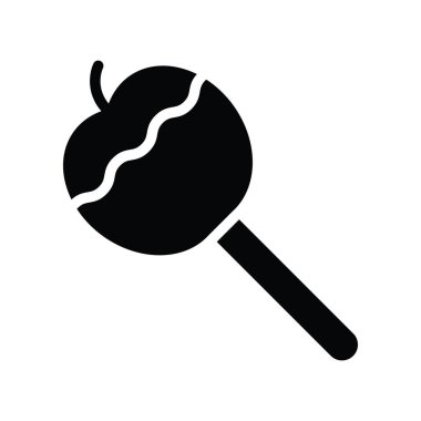 tatlı ve şeker, karamelli elmalar lolipoplar, kurdele vektörleri, katı tasarımlar,