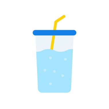 Soda vektör çizimi, Meşrubat düz tasarım simgesi