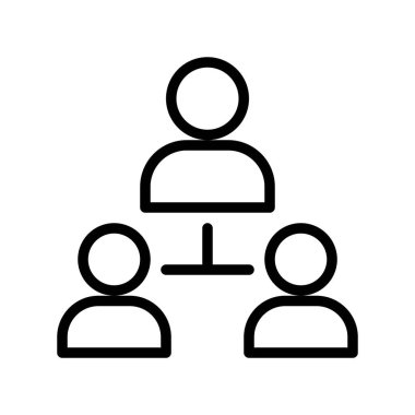 Kullanıcı bağlantısı vektörü, Sosyal medya çizgi tasarım simgesi