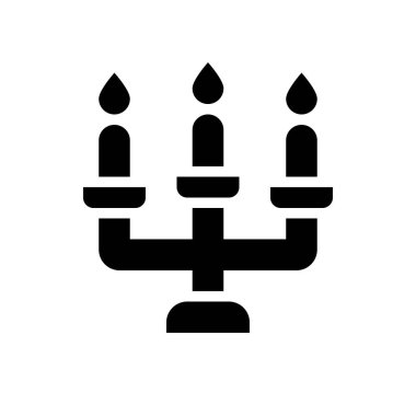 Mum Tutucu vektör çizimi, Paskalya katı tasarım simgesi