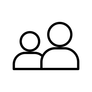 Arkadaş vektörü, Sosyal medya çizgi tasarım simgesi