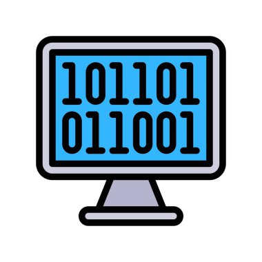 Bilgisayar monitörü vektörü, Robotikle ilgili doldurulmuş biçim simgesi